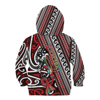 Personalised Maori Language Week Kid Hoodie Ake Ake Ake Tribal Patterns