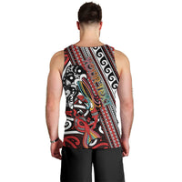 Personalised Maori Language Week Men Tank Top Ake Ake Ake Tribal Patterns