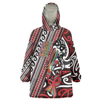 Personalised Maori Language Week Wearable Blanket Hoodie Ake Ake Ake Tribal Patterns