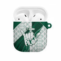 Hawaii Volleyball AirPods Case Shaka Aloha Hand DT05 Green - Polynesian Pride