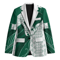 Custom Hawaii Volleyball Blazer Shaka Aloha Hand DT05 Unisex Green - Polynesian Pride