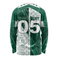 Custom Hawaii Volleyball Long Sleeve Shirt Shaka Aloha Hand DT05 - Polynesian Pride