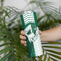 Custom Hawaii Volleyball Skinny Tumbler Shaka Aloha Hand DT05 - Polynesian Pride
