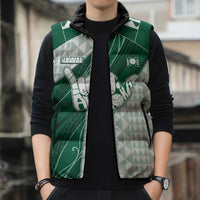 Custom Hawaii Volleyball Sleeveless Puffer Jacket Shaka Aloha Hand DT05 - Polynesian Pride