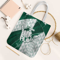 Hawaii Volleyball Tote Bag Shaka Aloha Hand DT05 White Strap One Size Green - Polynesian Pride