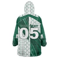 Custom Hawaii Volleyball Wearable Blanket Hoodie Shaka Aloha Hand DT05 - Polynesian Pride