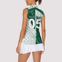 Custom Hawaii Volleyball Women Sleeveless Polo Shirt Shaka Aloha Hand DT05 - Polynesian Pride