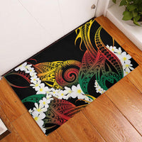 Piko Hawaiian Rubber Doormat Gradient Spiral Plumeria Tribal Patterns DT05 - Polynesian Pride