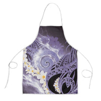 Piko Hawaiian Apron Purple Galaxy Spiral Plumeria Tribal Patterns
