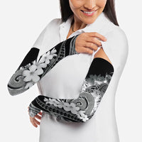 Piko Hawaiian Arm Sleeves Monochrome Galaxy Spiral Plumeria Tribal Patterns