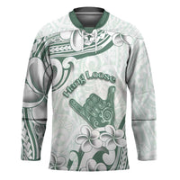 Aloha Hawaii Shaka Hockey Jersey Hang Loose Mint Version DT05 Unisex Mint - Polynesian Pride