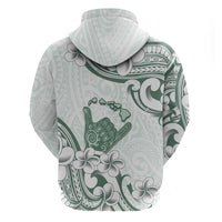 Aloha Hawaii Shaka Hoodie Hang Loose Mint Version - Polynesian Pride