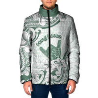 Aloha Hawaii Shaka Padded Jacket Hang Loose Mint Version - Polynesian Pride