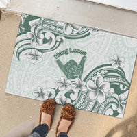 Aloha Hawaii Shaka Rubber Doormat Hang Loose Mint Version DT05 - Polynesian Pride