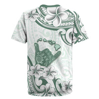 Aloha Hawaii Shaka Rugby Jersey Hang Loose Mint Version - Polynesian Pride