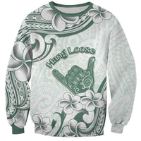 Aloha Hawaii Shaka Sweatshirt Hang Loose Mint Version DT05 Unisex Mint - Polynesian Pride