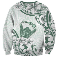 Aloha Hawaii Shaka Sweatshirt Hang Loose Mint Version DT05 - Polynesian Pride