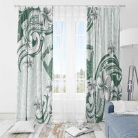 Aloha Hawaii Shaka Window Curtain Hang Loose Mint Version DT05 - Polynesian Pride