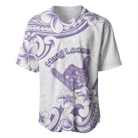 Aloha Hawaii Shaka Baseball Jersey Hang Loose Purple Version - Polynesian Pride