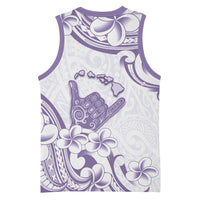 Aloha Hawaii Shaka Basketball Jersey Hang Loose Purple Version - Polynesian Pride