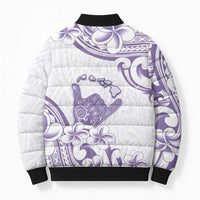 Aloha Hawaii Shaka Bomber Puffer Jacket Hang Loose Purple Version DT05 - Polynesian Pride