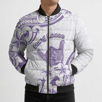 Aloha Hawaii Shaka Bomber Puffer Jacket Hang Loose Purple Version DT05 - Polynesian Pride