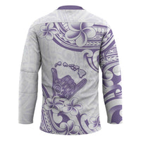 Aloha Hawaii Shaka Hockey Jersey Hang Loose Purple Version DT05 - Polynesian Pride