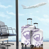 Aloha Hawaii Shaka Luggage Cover Hang Loose Purple Version - Polynesian Pride