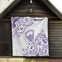 Aloha Hawaii Shaka Quilt Hang Loose Purple Version - Polynesian Pride