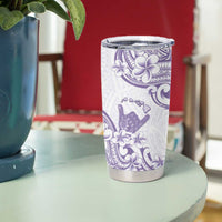 Aloha Hawaii Shaka Tumbler Cup Hang Loose Purple Version - Polynesian Pride