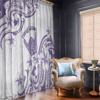 Aloha Hawaii Shaka Window Curtain Hang Loose Purple Version DT05 - Polynesian Pride