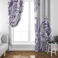 Aloha Hawaii Shaka Window Curtain Hang Loose Purple Version DT05 - Polynesian Pride