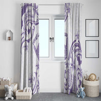 Aloha Hawaii Shaka Window Curtain Hang Loose Purple Version DT05 - Polynesian Pride