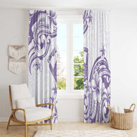 Aloha Hawaii Shaka Window Curtain Hang Loose Purple Version DT05 - Polynesian Pride
