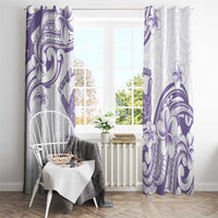 Aloha Hawaii Shaka Window Curtain Hang Loose Purple Version DT05 - Polynesian Pride