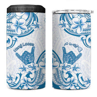 Aloha Hawaii Shaka 4 in 1 Can Cooler Tumbler Hang Loose Blue Version - Polynesian Pride