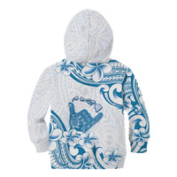 Aloha Hawaii Shaka Kid Hoodie Hang Loose Blue Version - Polynesian Pride