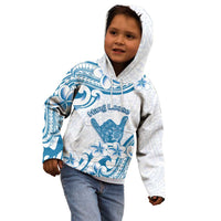 Aloha Hawaii Shaka Kid Hoodie Hang Loose Blue Version - Polynesian Pride