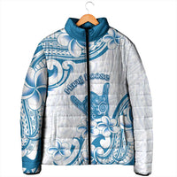 Aloha Hawaii Shaka Padded Jacket Hang Loose Blue Version DT05 - Polynesian Pride
