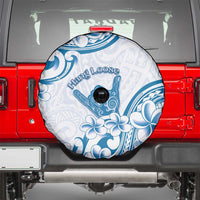 Aloha Hawaii Shaka Spare Tire Cover Hang Loose Blue Version - Polynesian Pride