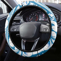 Aloha Hawaii Shaka Steering Wheel Cover Hang Loose Blue Version - Polynesian Pride