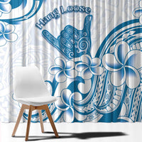 Aloha Hawaii Shaka Window Curtain Hang Loose Blue Version DT05 - Polynesian Pride