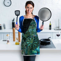 New Zealand Dart Apron Maori Fern With Paua Shell - Polynesian Pride
