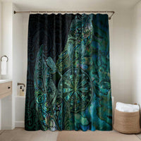 New Zealand Dart Bathroom Set Maori Fern With Paua Shell - Polynesian Pride