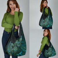 New Zealand Dart Grocery Bag Maori Fern With Paua Shell - Polynesian Pride