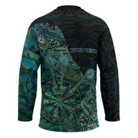 Personalised New Zealand Dart Hockey Jersey Maori Fern With Paua Shell DT05 - Polynesian Pride