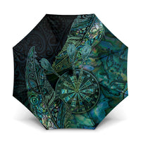 New Zealand Dart Umbrella Maori Fern With Paua Shell - Polynesian Pride