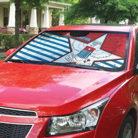 West Papua Morning Star Auto Sun Shade One People One Soul - Polynesian Pride