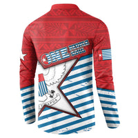 West Papua Morning Star Button Sweatshirt One People One Soul DT05 - Polynesian Pride