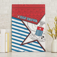 West Papua Morning Star Canvas Wall Art One People One Soul DT05 Without Frame Red - Polynesian Pride